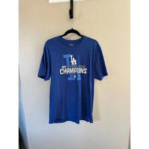 2017 National league Champion‎ Dodgers Men's Blue T-Shirt, dodgers baseball,